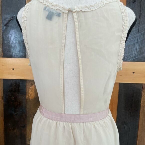 AEO crochet layered lace hi-lo sheer chiffon dress - Picture 6 of 9